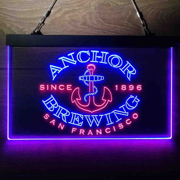 Anchor Since 1896 Dual LED Neon Light Sign